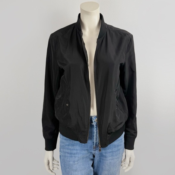 Kensie Black Bomber Jacket Utility Size Small - Picture 2 of 8